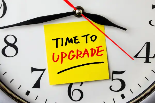 time to upgrade text on a clock