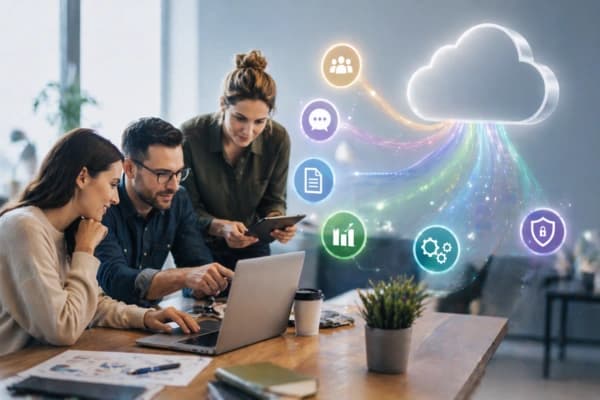 People sitting in an office environment