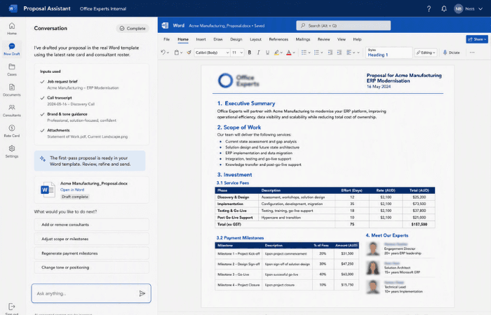 Office Experts Internal case study