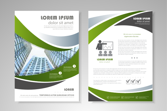 Corporate Document Template Design: Corporate Flyer Template - Front and Back